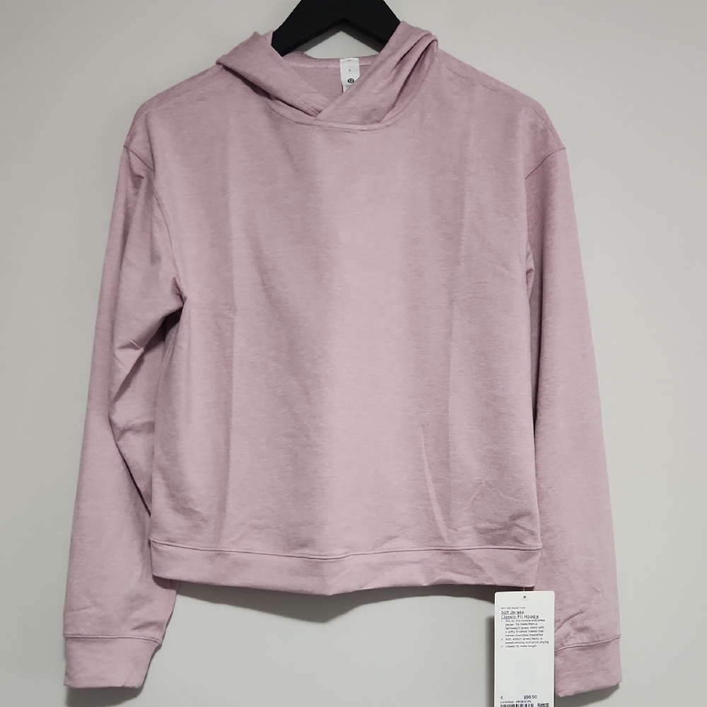 Lululemon NWT Soft Jersey Classic Fit Hoodie Size 6